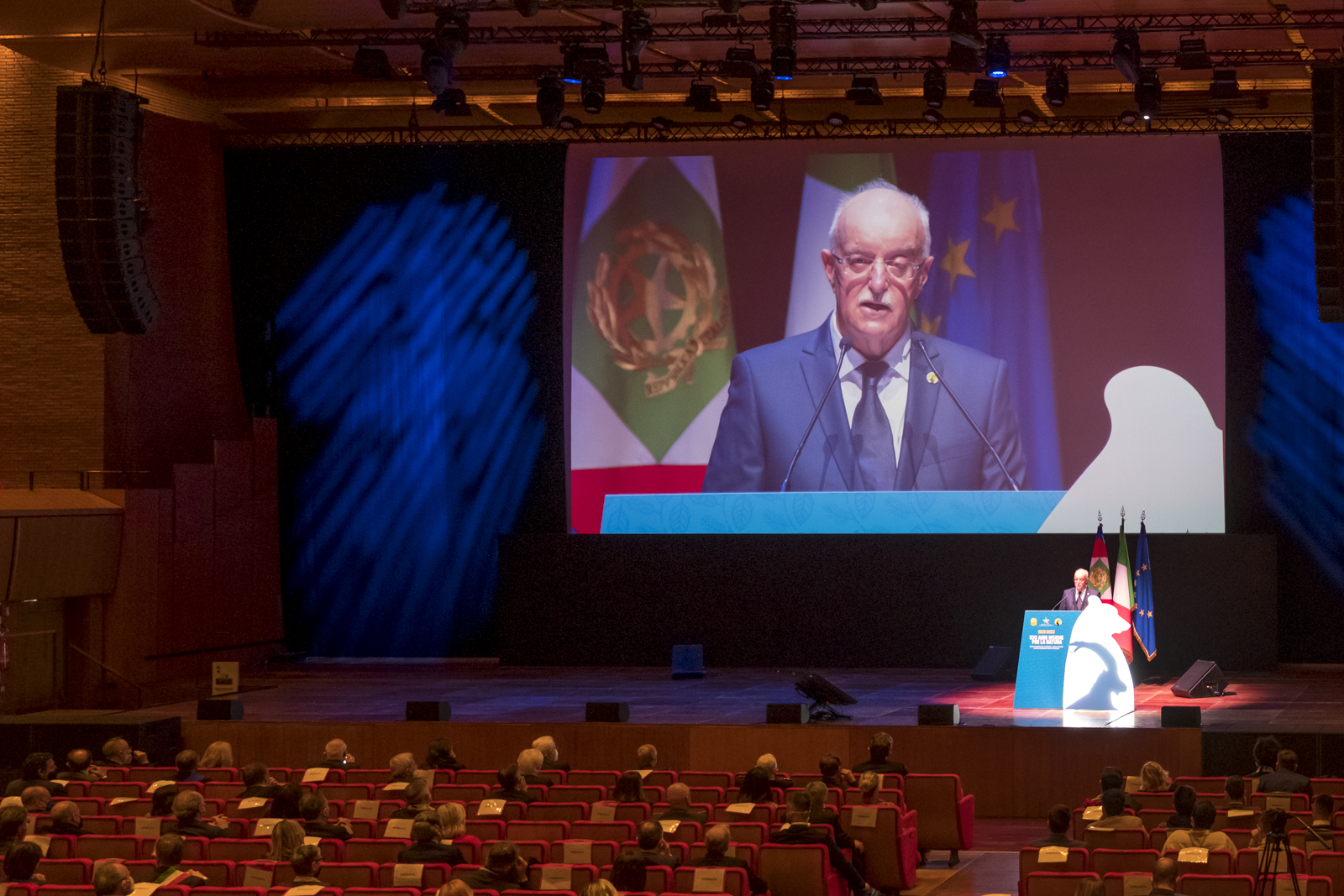 L'intervento del Presidente Italo Cerise nella giornata di apertura - Foto Enzo Massa Micon