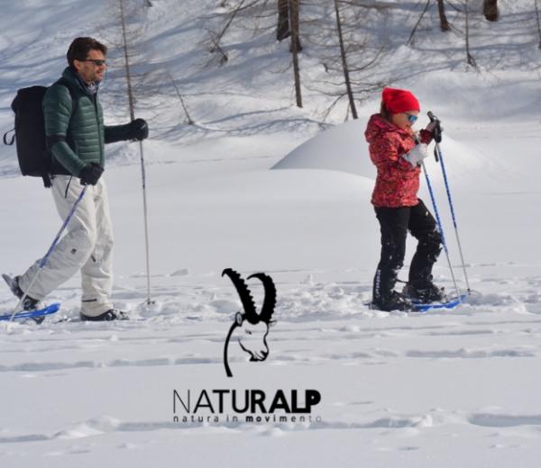 Ciaspolate per famiglie con le guide di NaturAlp