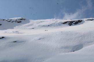 settore superiore del ghiacciaio - foto Stefano Cerise