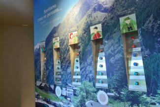 pannelli interattivi del centro visitatori di cogne