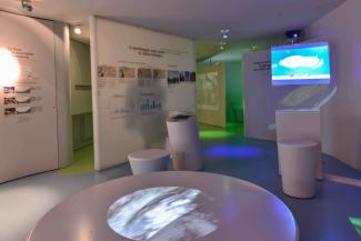 interno del centro visitatori di cogne