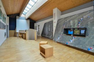 interno del centro visitatori di ribordone