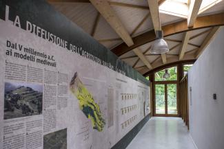 Campiglia Soana pannello espositivo centro visitatori