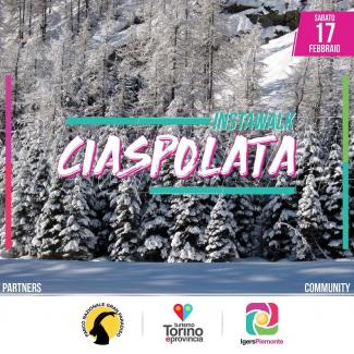 locandina instawalk ciaspolata