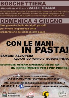 Con le mani in pasta! Bambini all'opera all'antico forno di Boschettiera