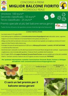 Concorso "Miglior balcone fiorito" a Ceresole Reale