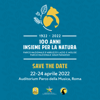 Cartolina invito evento 100 anni insieme per la Natura
