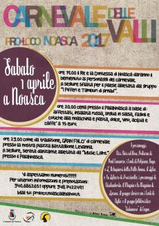 locandina carnevale delle valli noasca