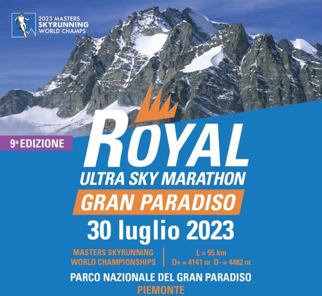 Locandina Royal Ultra Sky Marathon Gran Paradiso 2023