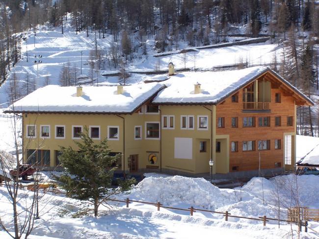 centro visitatori valsavarenche inverno