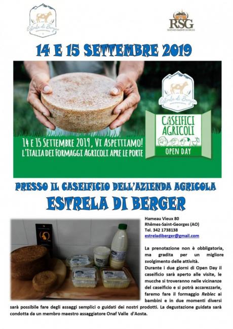 "Open day" all'azienda agricola Estrela di Berger