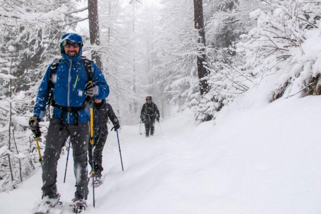 A pranzo con le ciaspole
