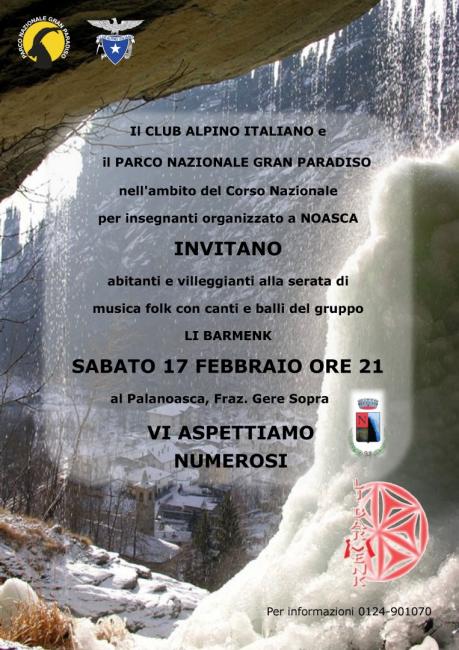 Serata folk a Noasca con Li Barmenk