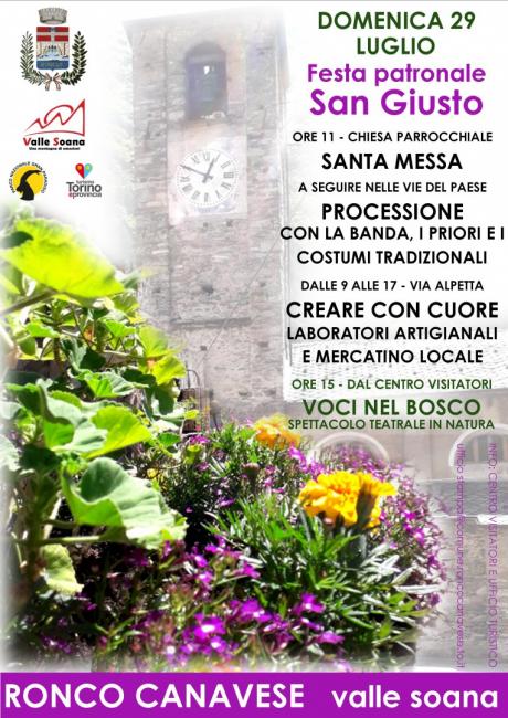 Festa patronale di San Giusto a Ronco Canavese
